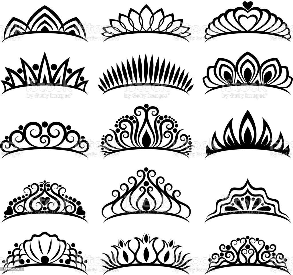 Раскраска корона принцессы