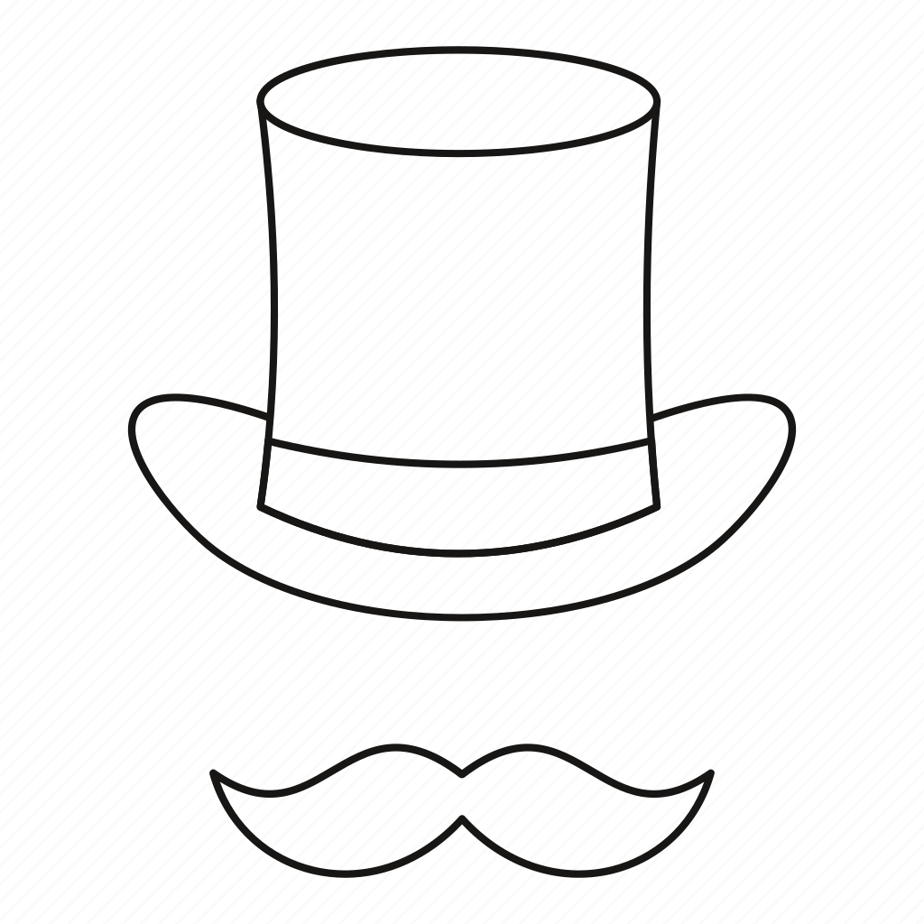 Шляпа цилиндр для распечатки