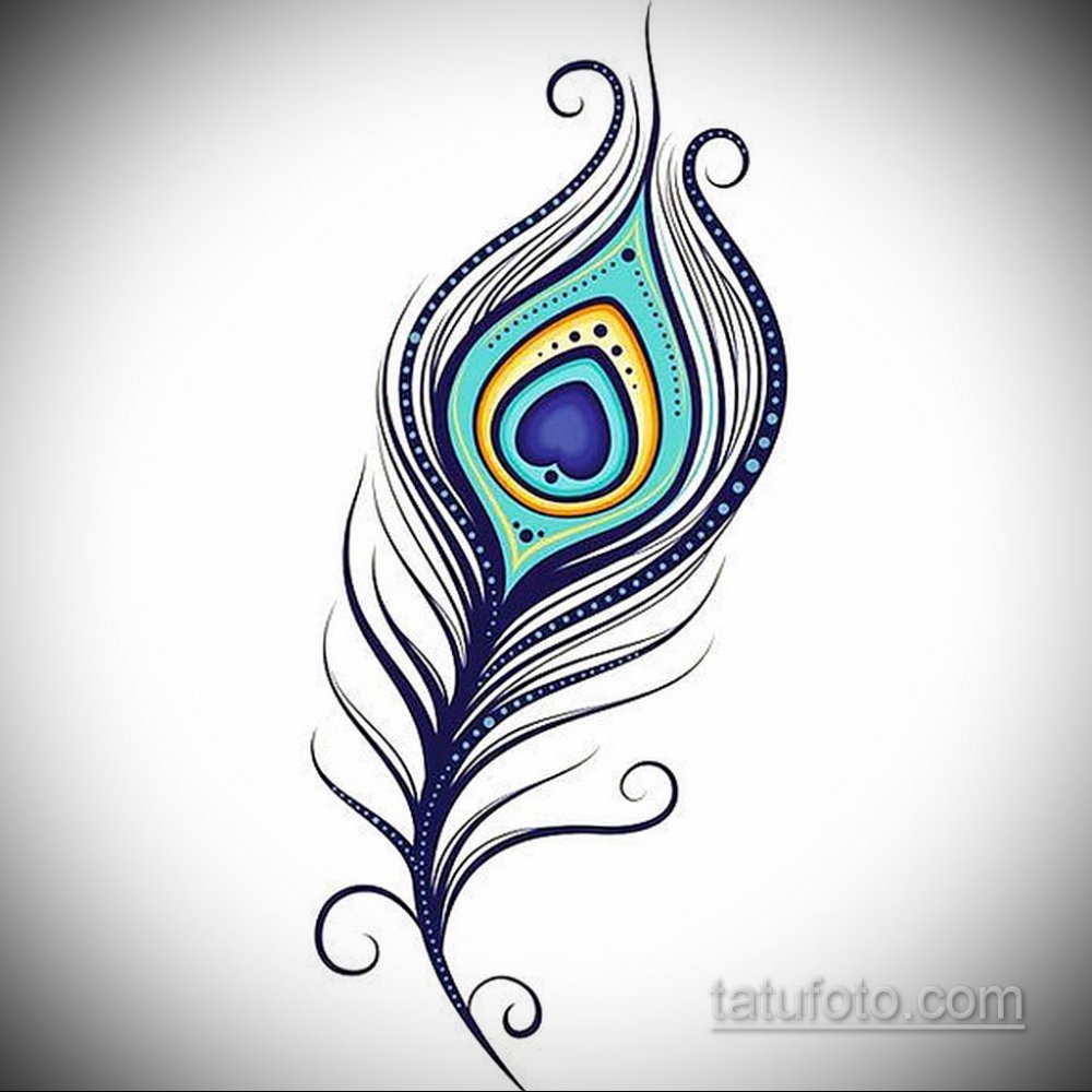 Орнамент перо Жар птицы