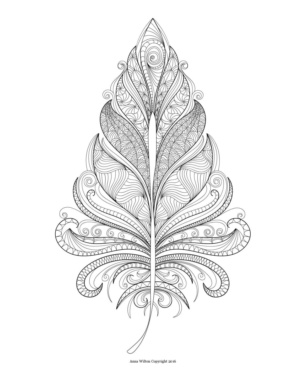 Перо Жар птицы раскраска