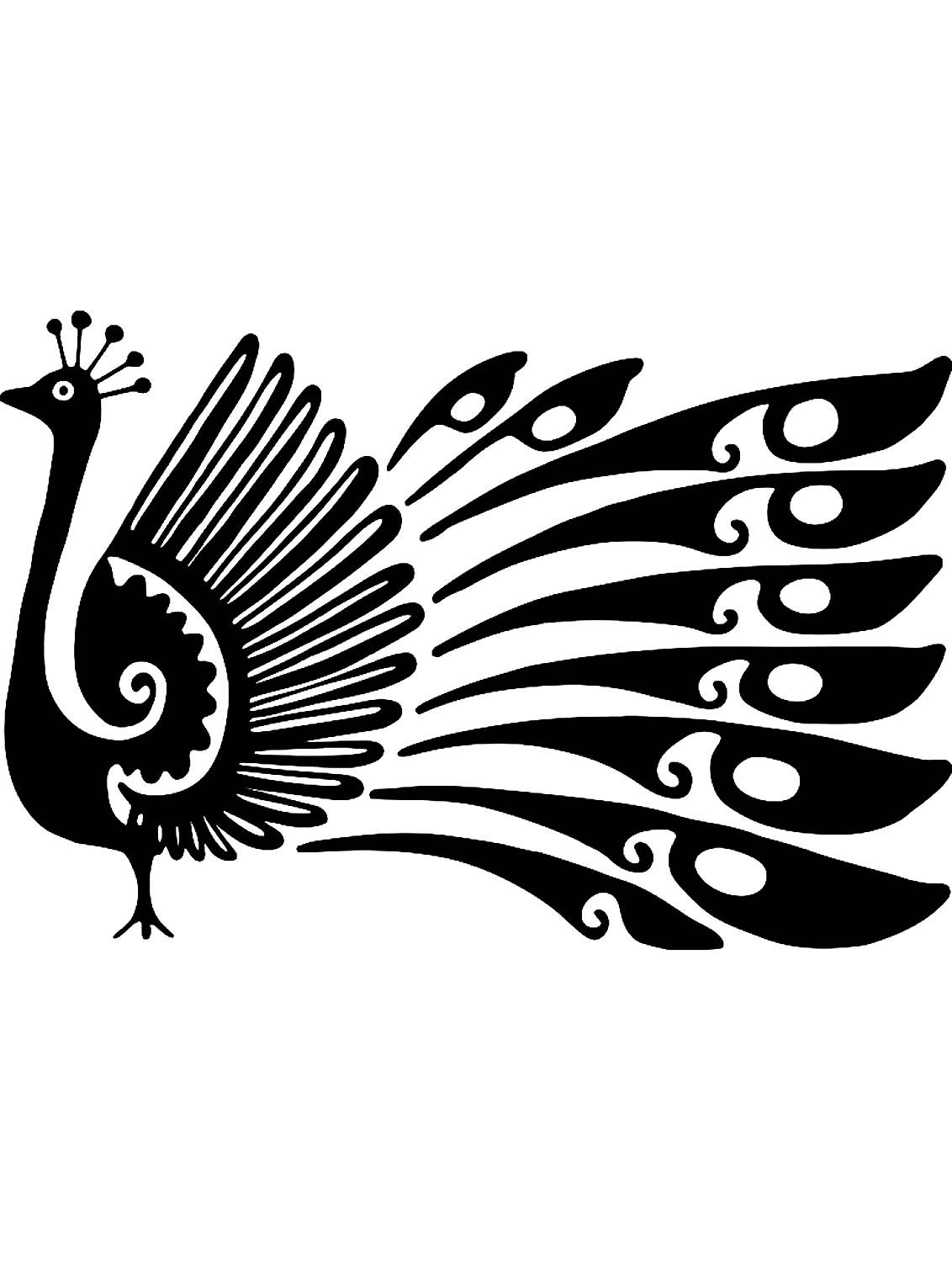Трафарет "Жар-птица"