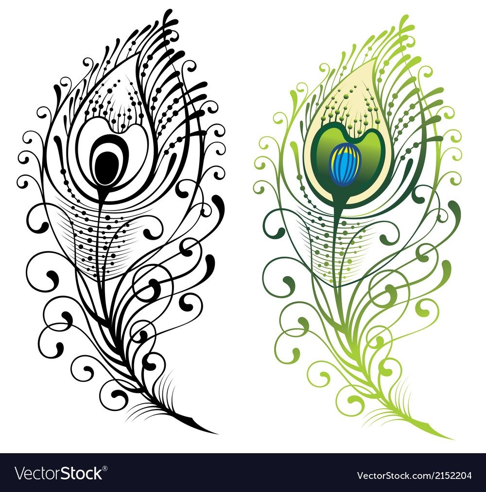 Перо Жар птицы Графика