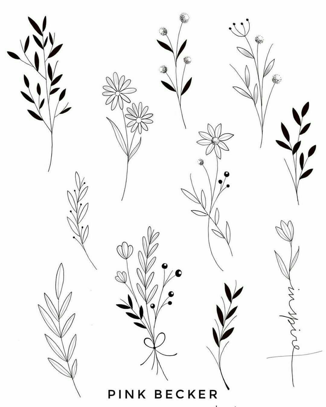 Пшеница тату эскиз