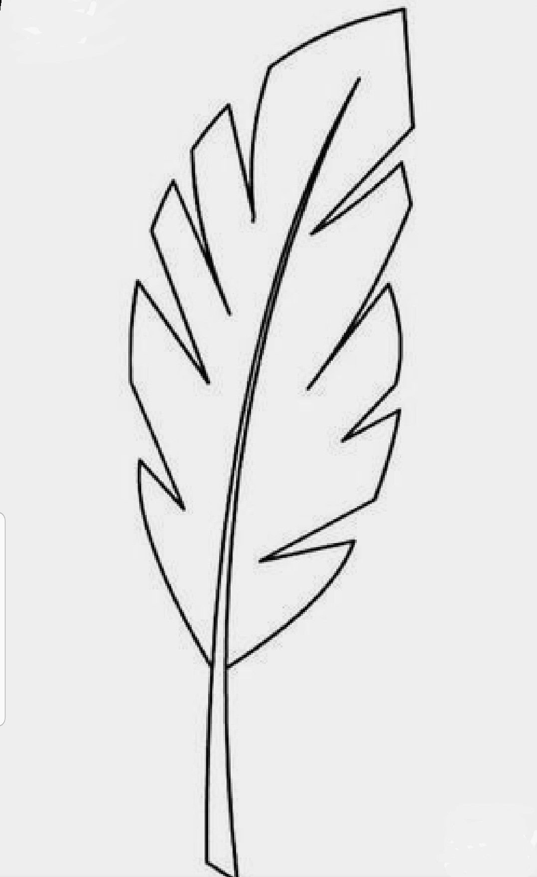 Листья цветов трафарет