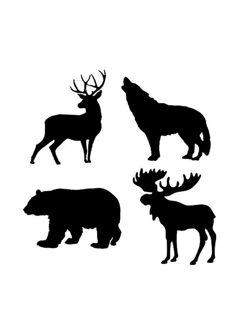Силуэты животных