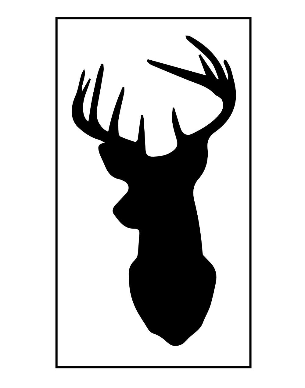 Контур головы косули