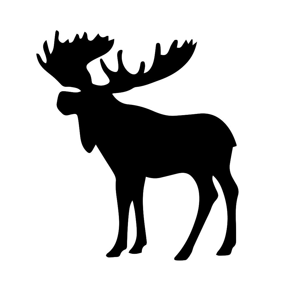 Лось силуэт