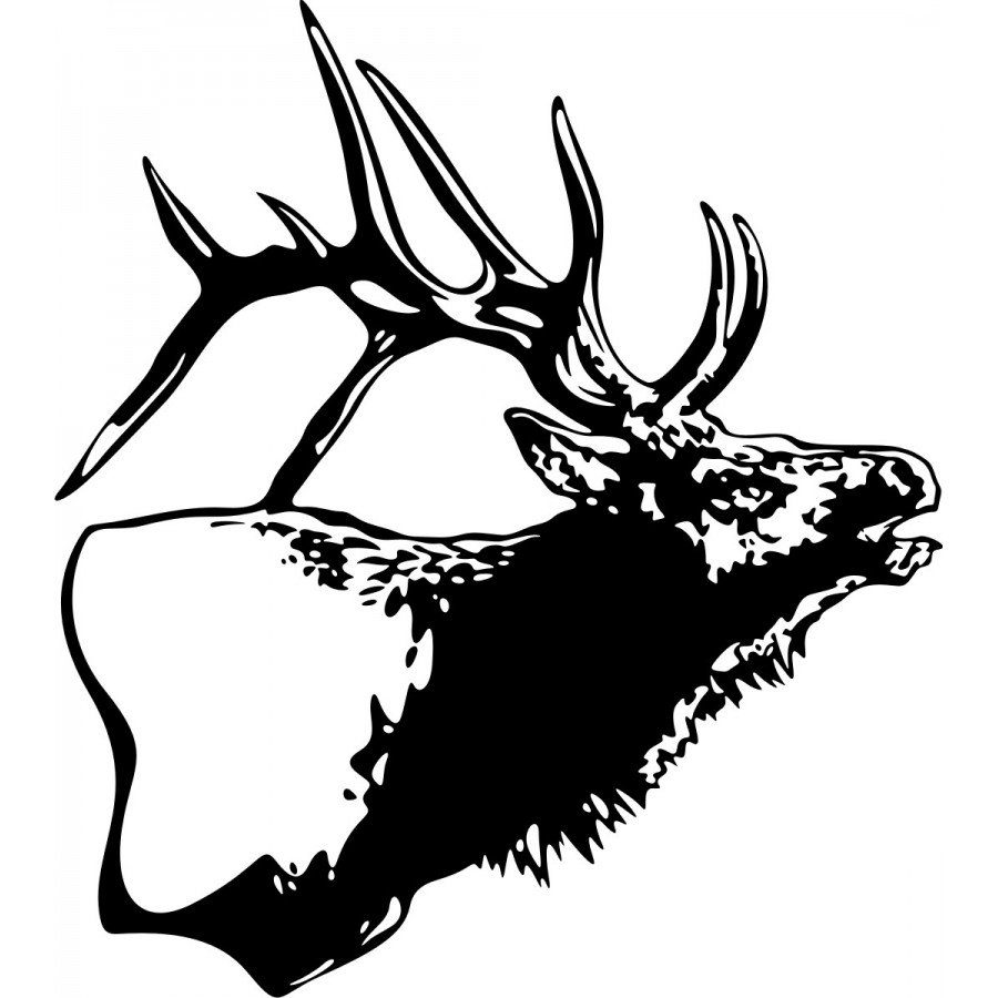 Трафарет лося