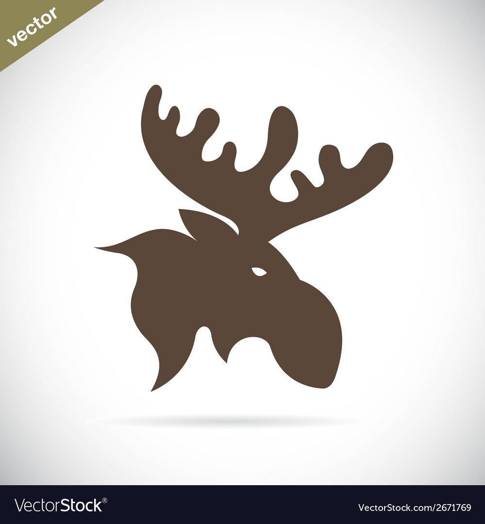 Лось трафарет под шоколадную глазурь