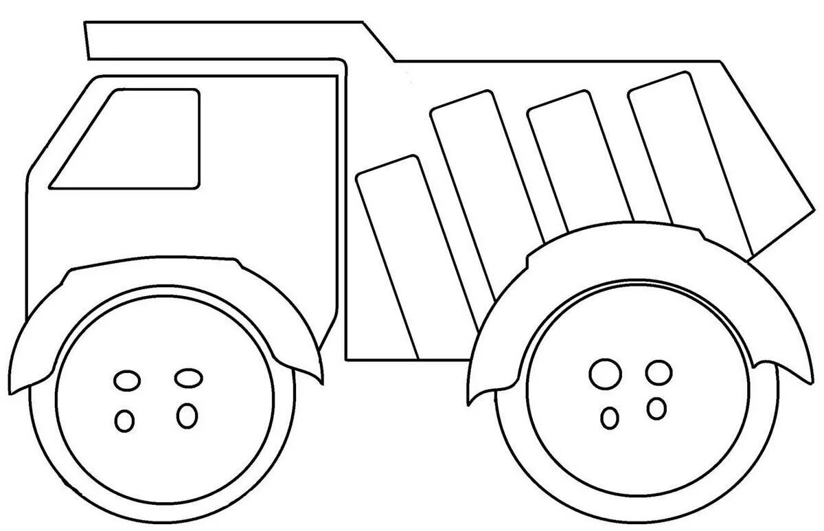 Машинка из фетра выкройка