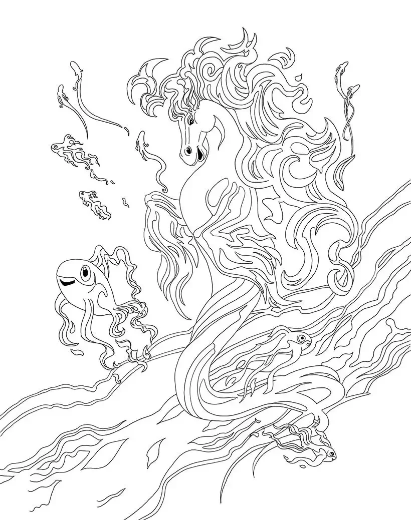 Раскраска лошадки Филли