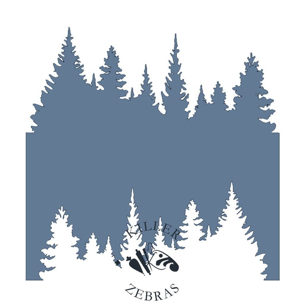 Трафарет новогодний город