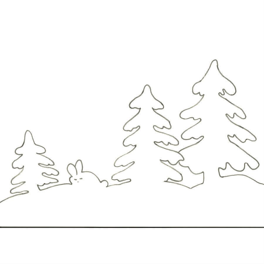 Новогодние пейзажи на окна