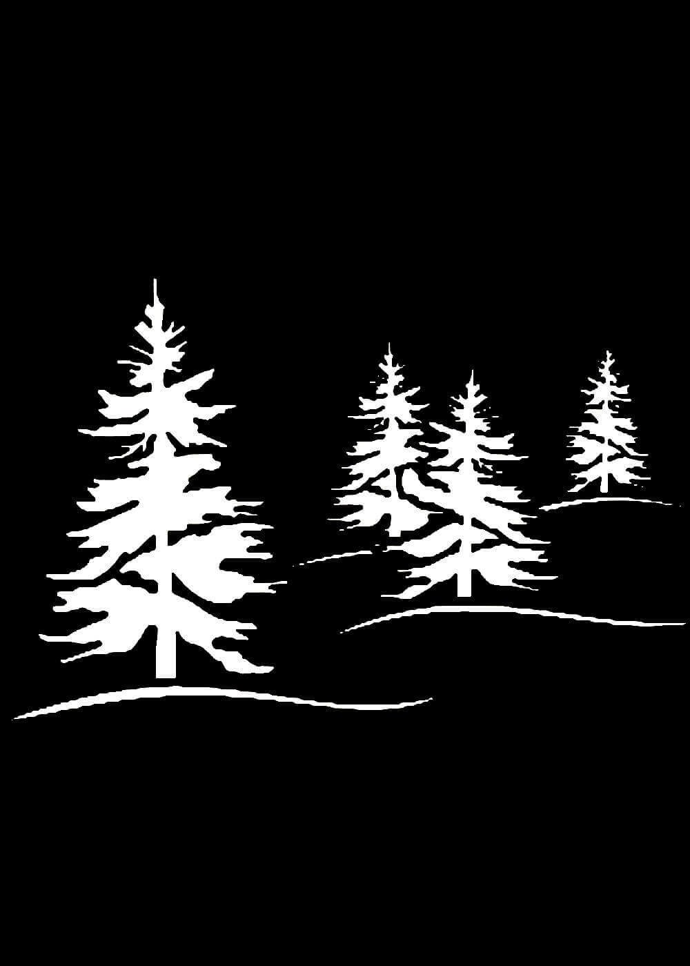 Трафареты. В лесу