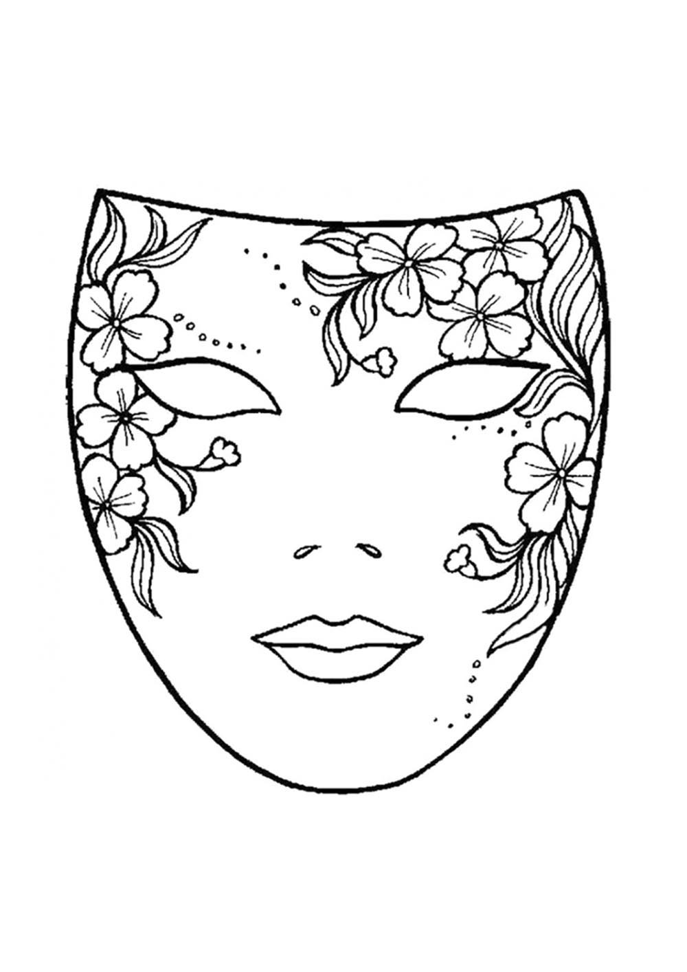 Макет лица для рисования бровей