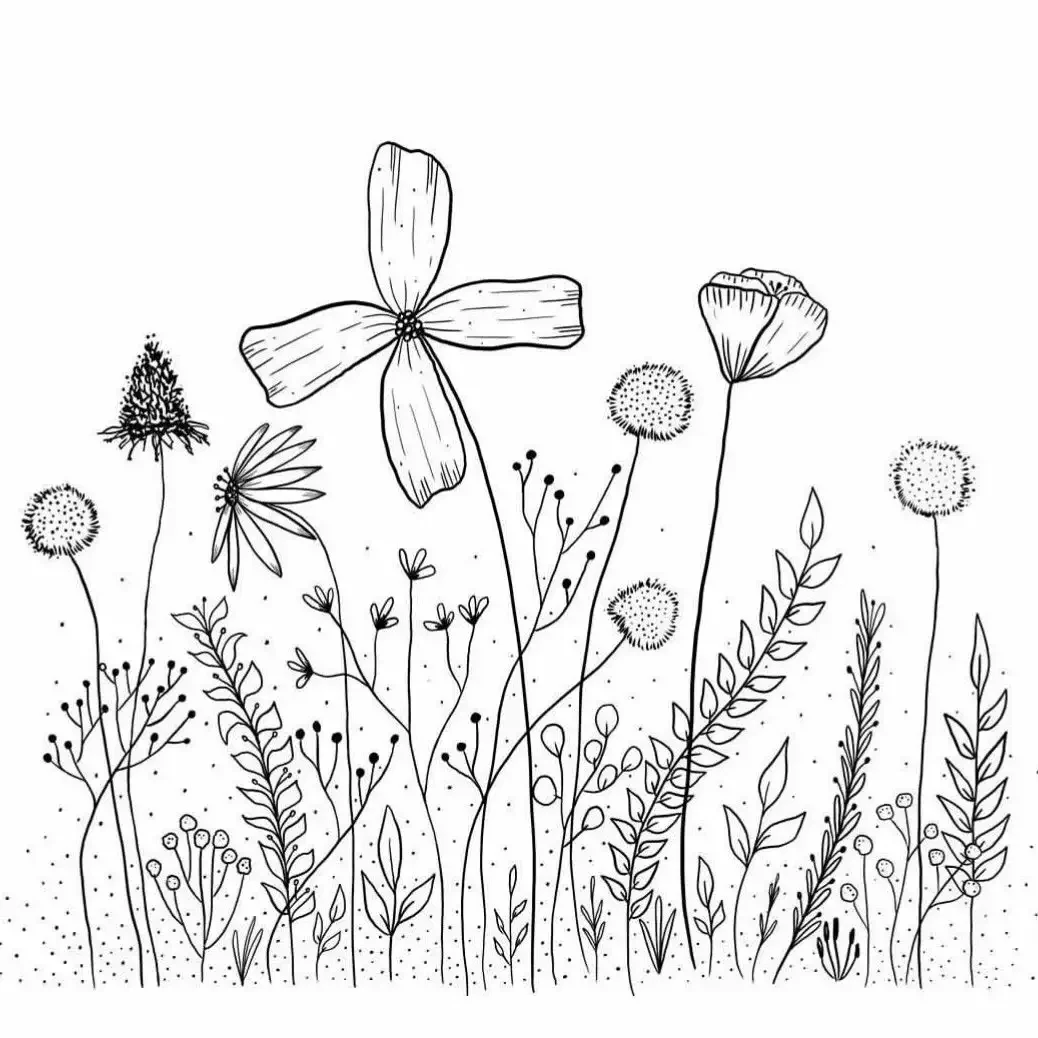 Скетчбук акварель Мак