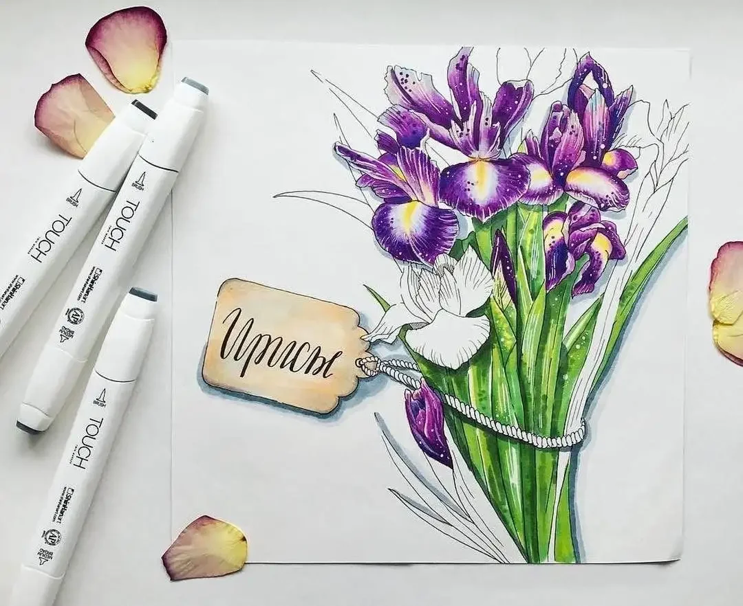 Екатерина като Ботанический скетчинг