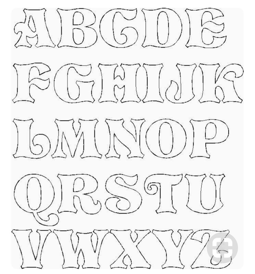 Макеты букв для вырезания