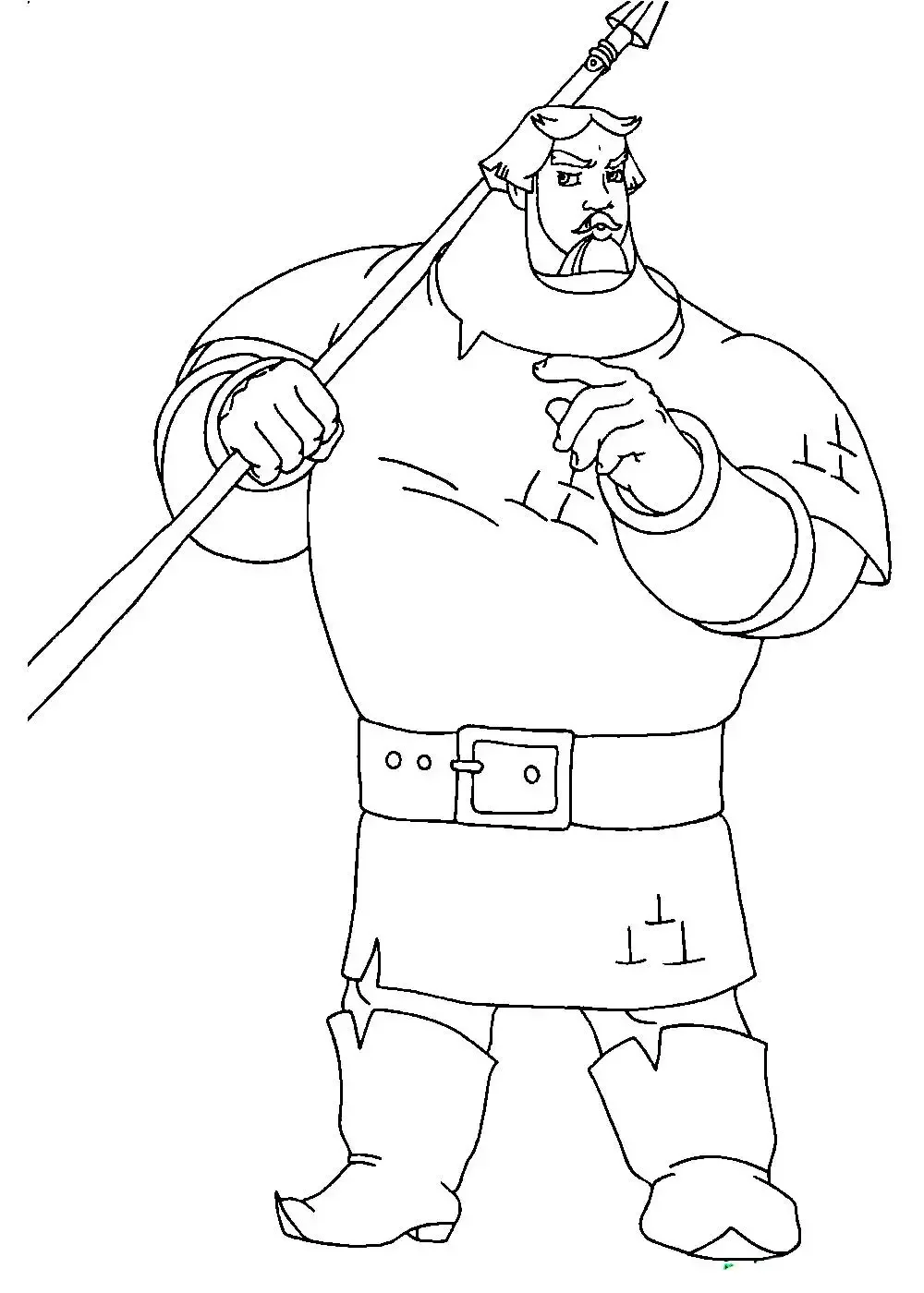 Раскраска рыцарь для детей