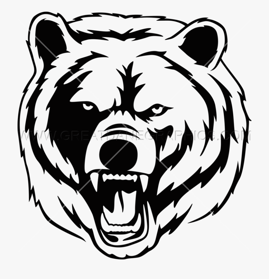 Медведь черно белый