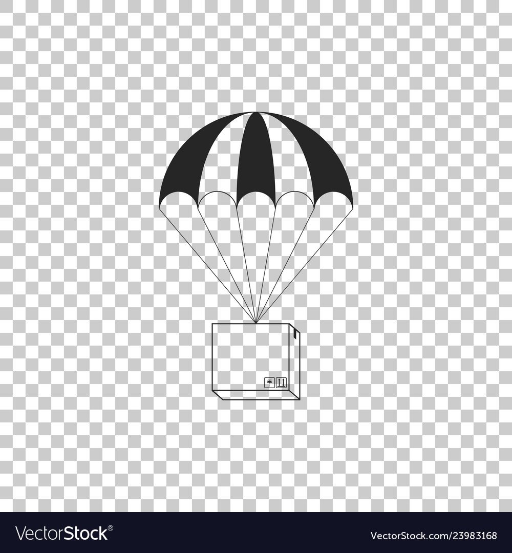 Коробка на парашюте