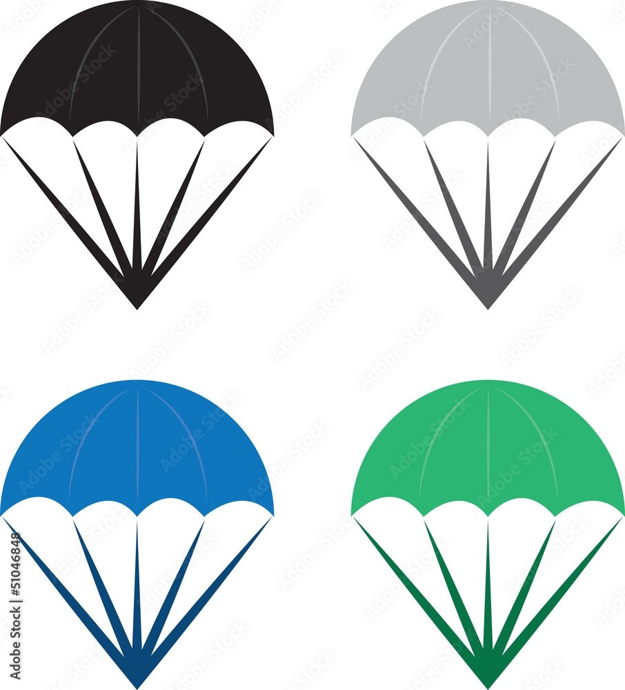 Цветные парашюты для вырезания