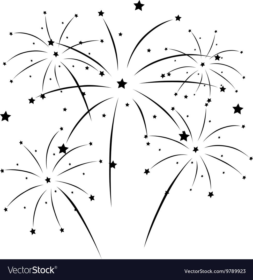 Трафареты салютов для рисования