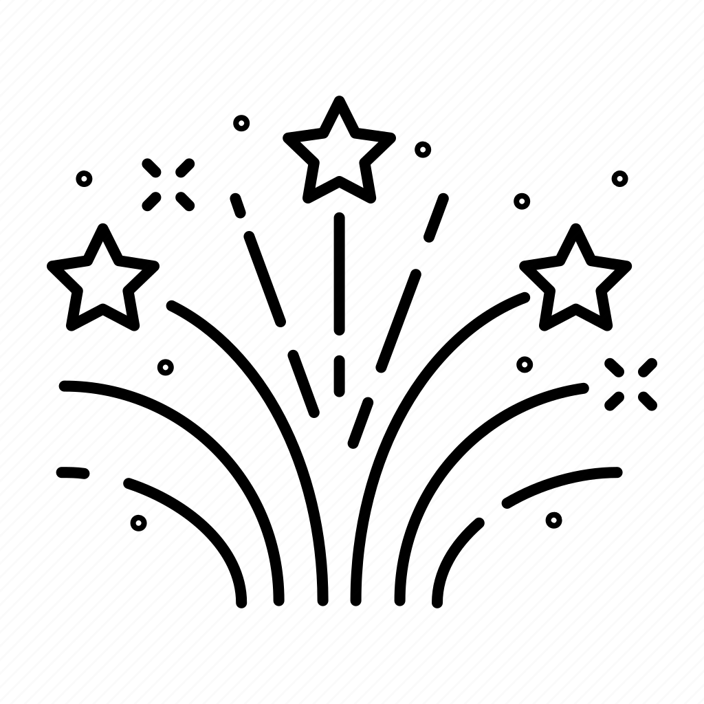 Салют силуэт