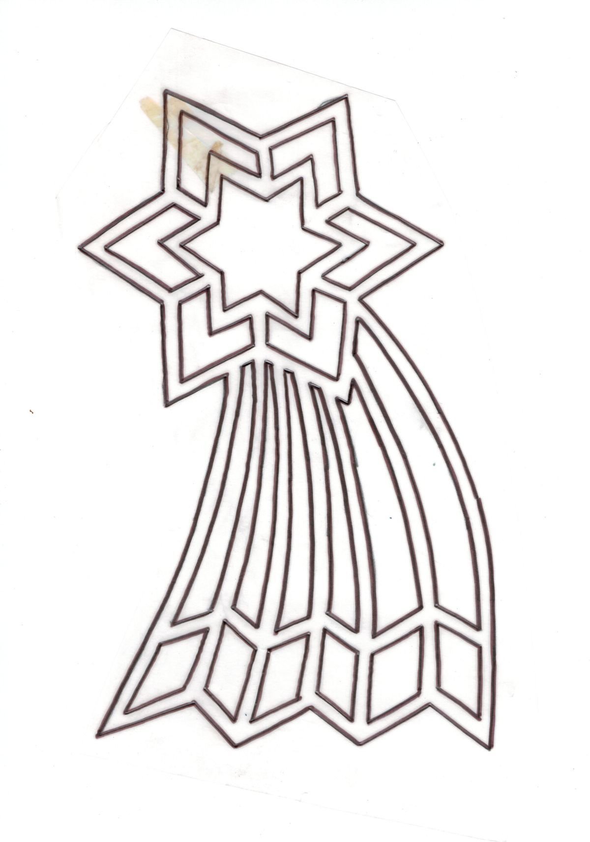 Вытынанка звезда