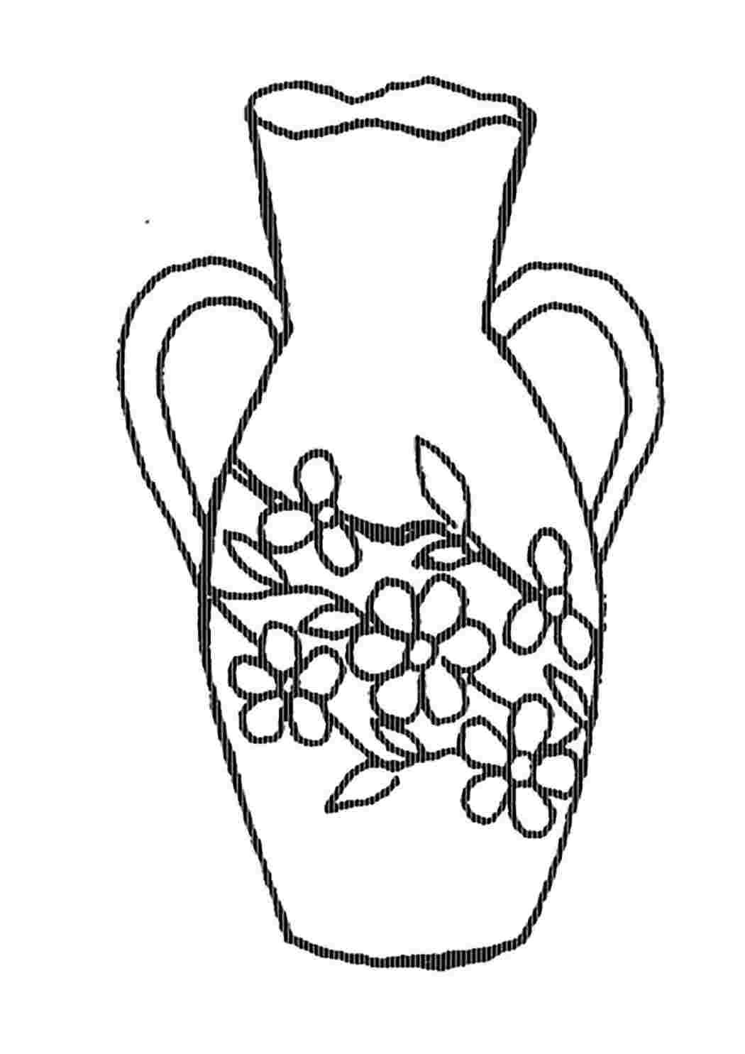 Кувшин Кубачи раскраска