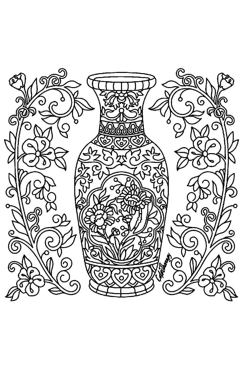 Декоративное рисование – составление узора для вазы.