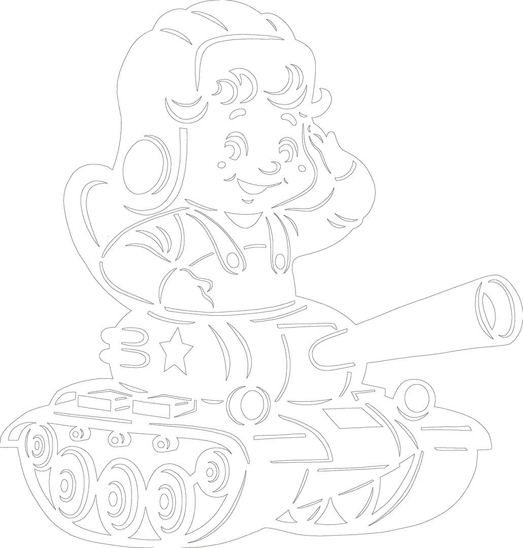 Трафарет бирки на подарок