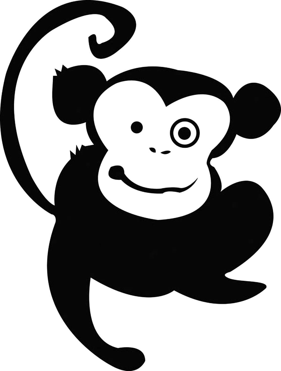 Обезьянка для вырезания