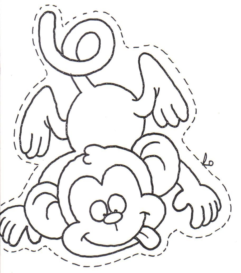 Обезьяна силуэт вектор