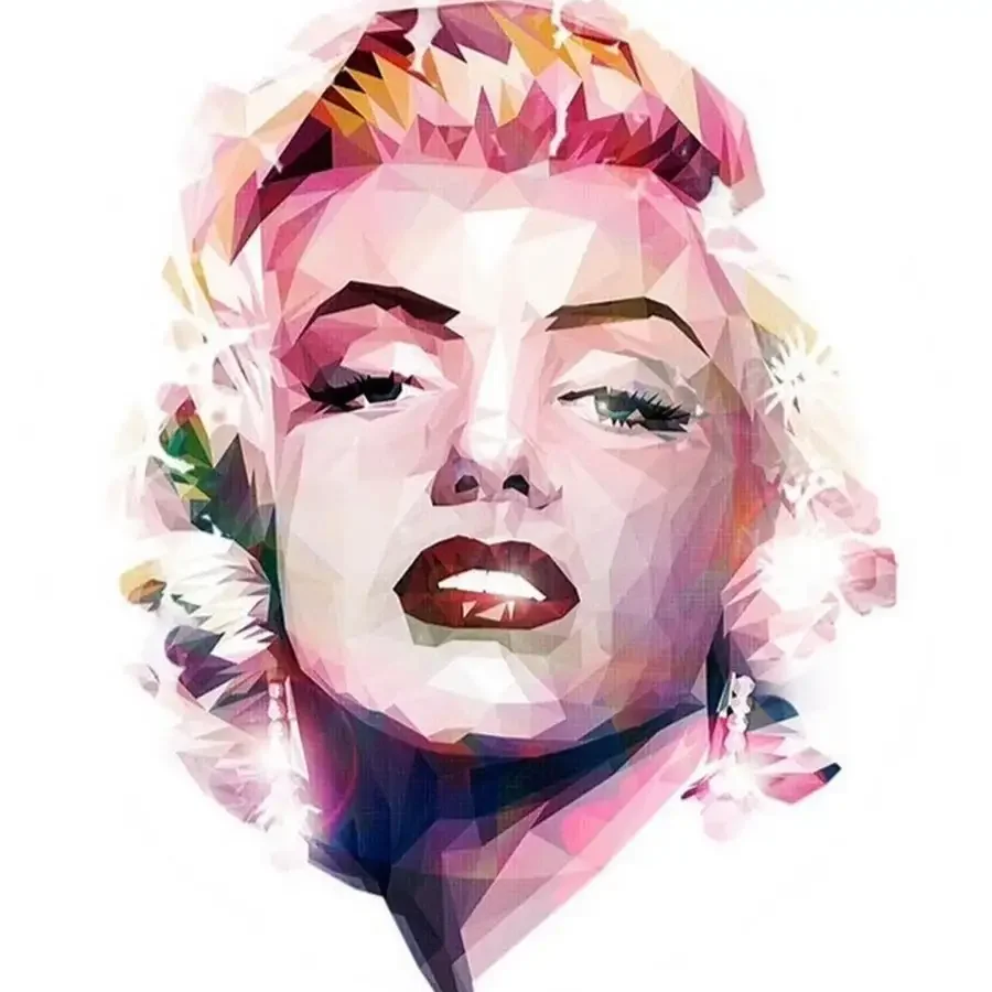 Стиль в арте Минимал портрет губы бантиком