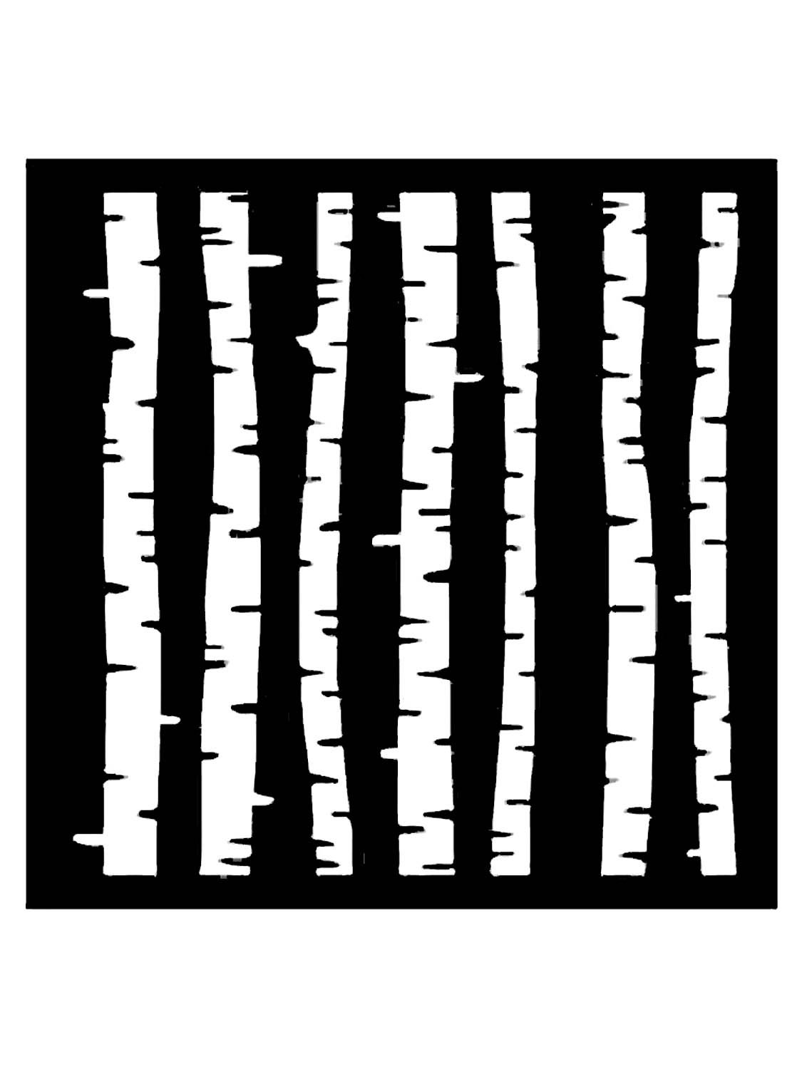 Березовый шаблон