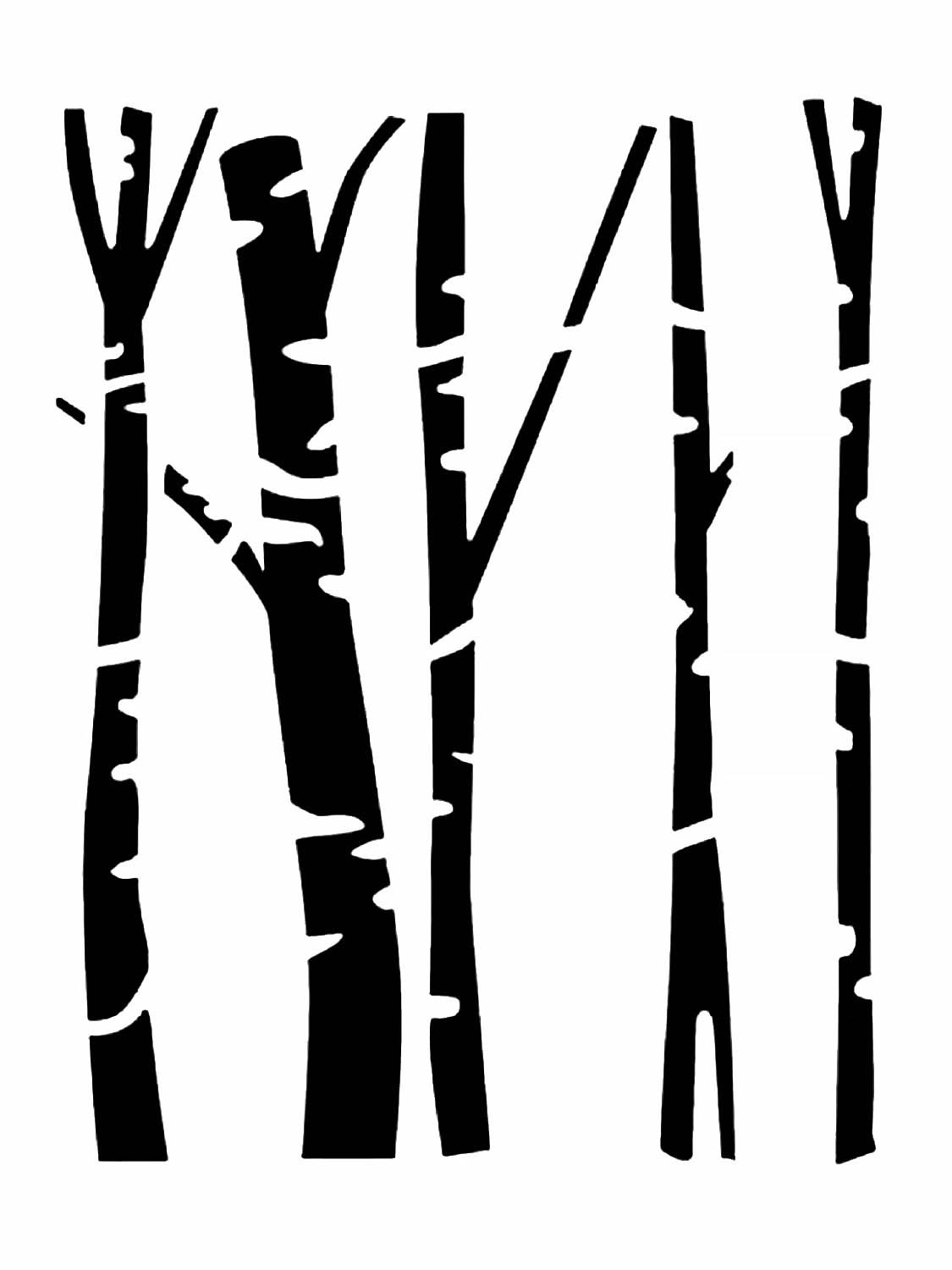 Трафареты под березу