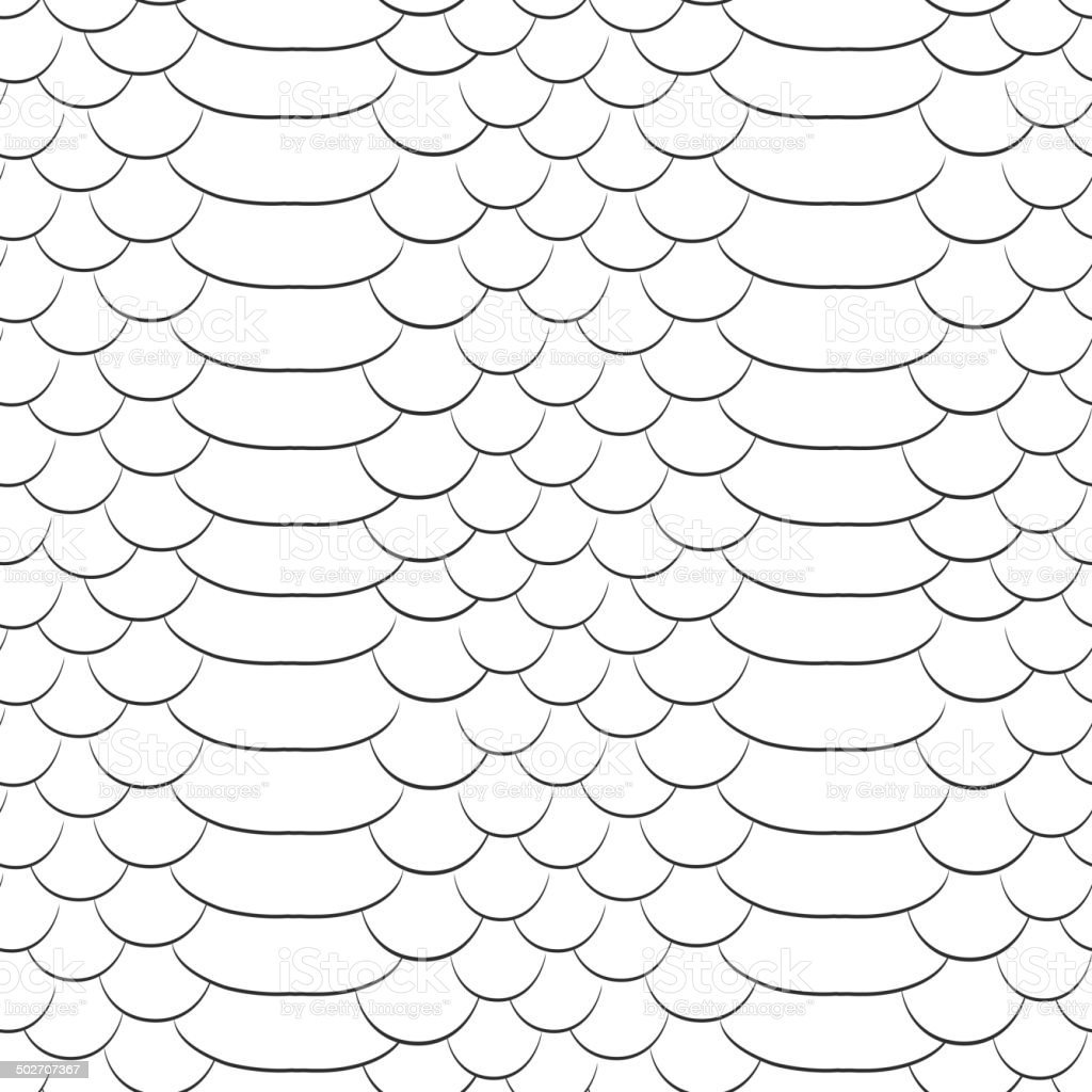 Трафарет чешуи рыбы