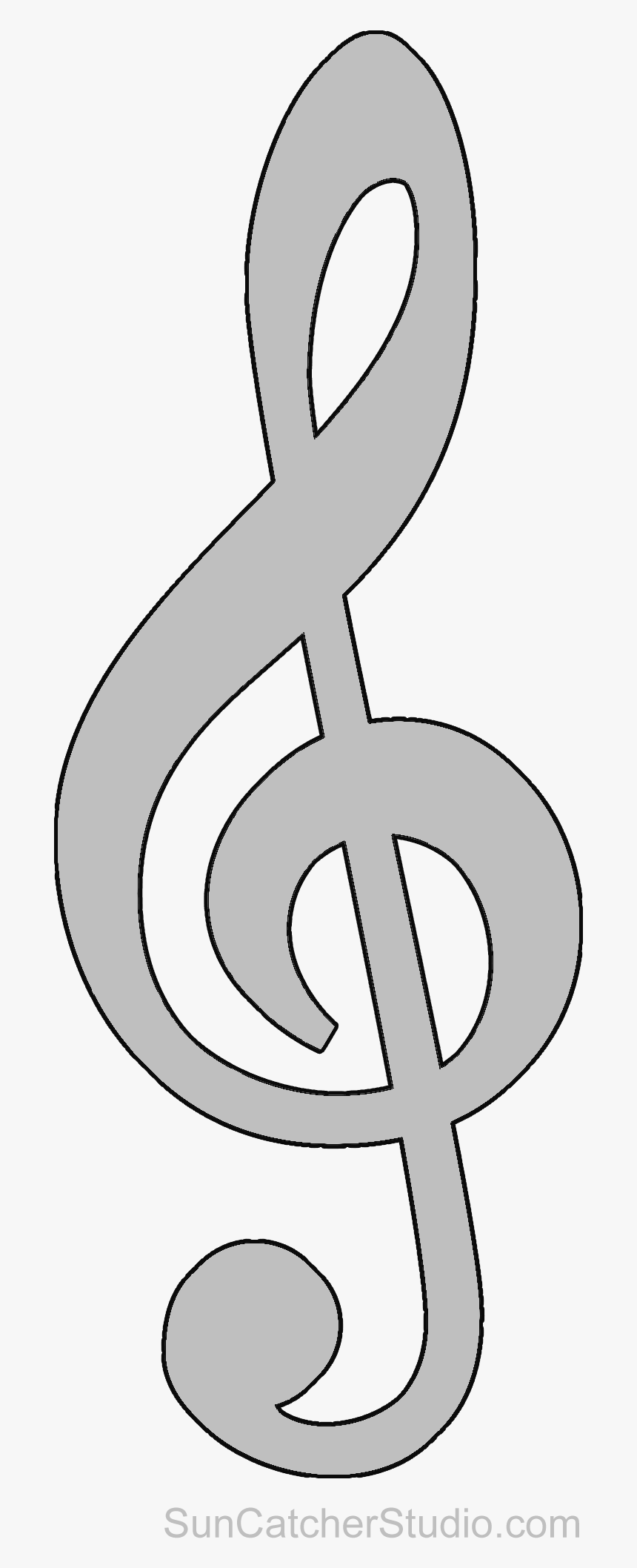 Скрипичный ключ рисунок