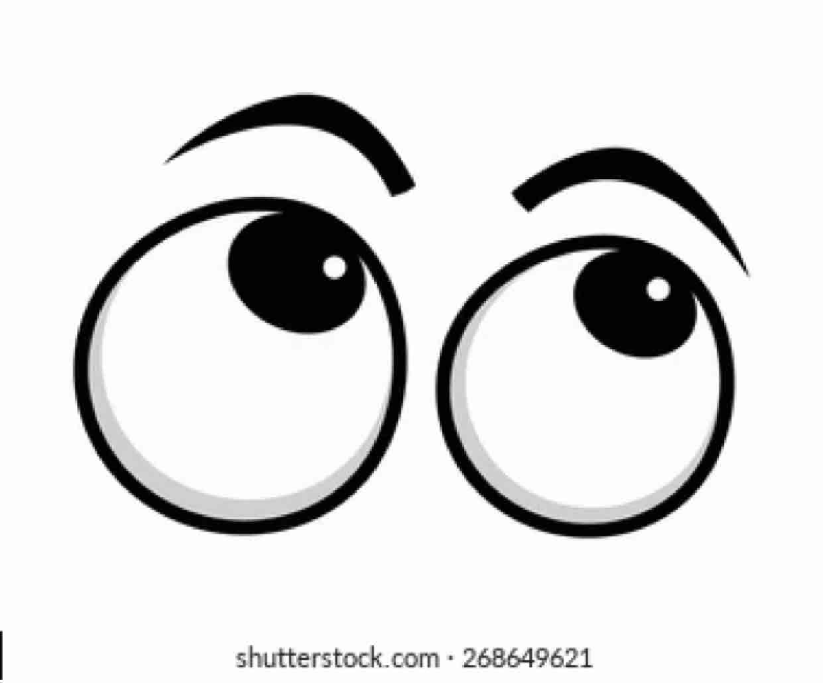 Глазки черно белые