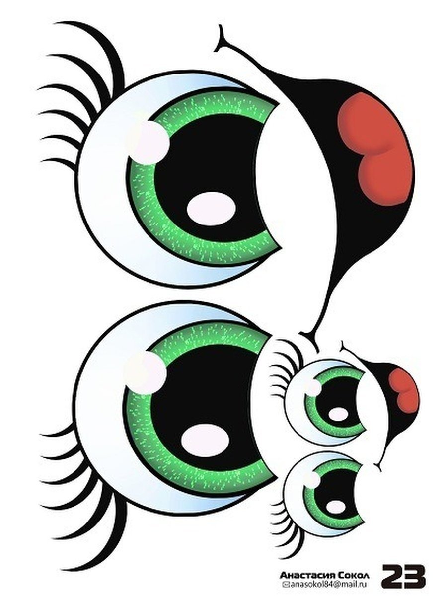 Мордашки для поделок