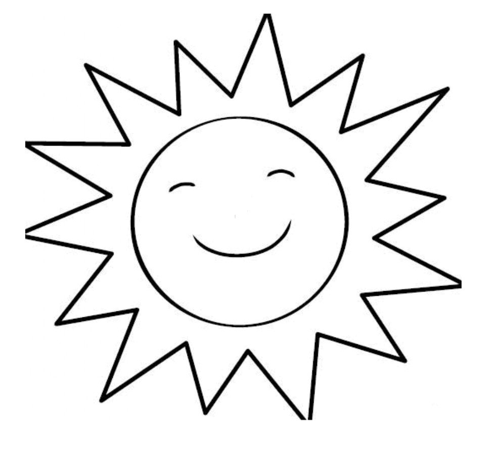 Лицо солнца трафарет