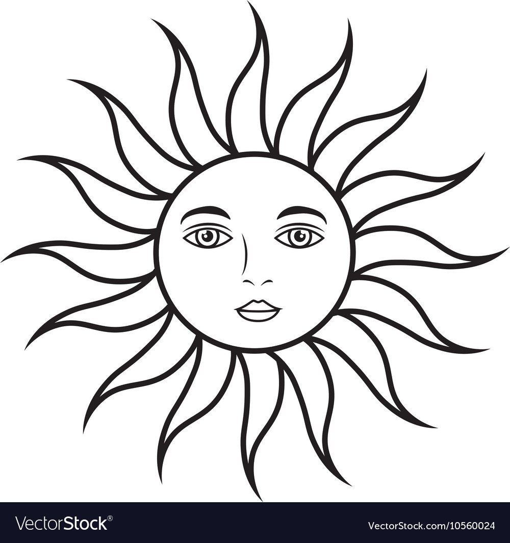 Маска солнышко раскраска