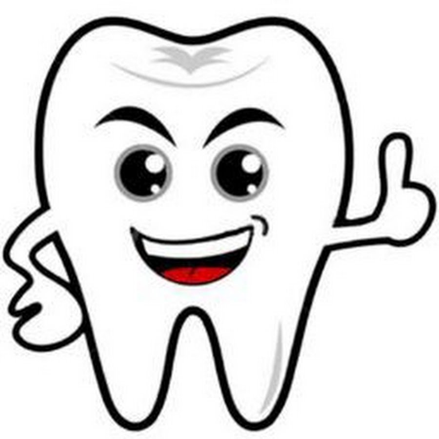 Веселый зуб трафарет