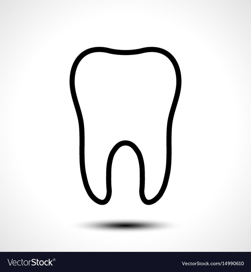 Зубик трафарет