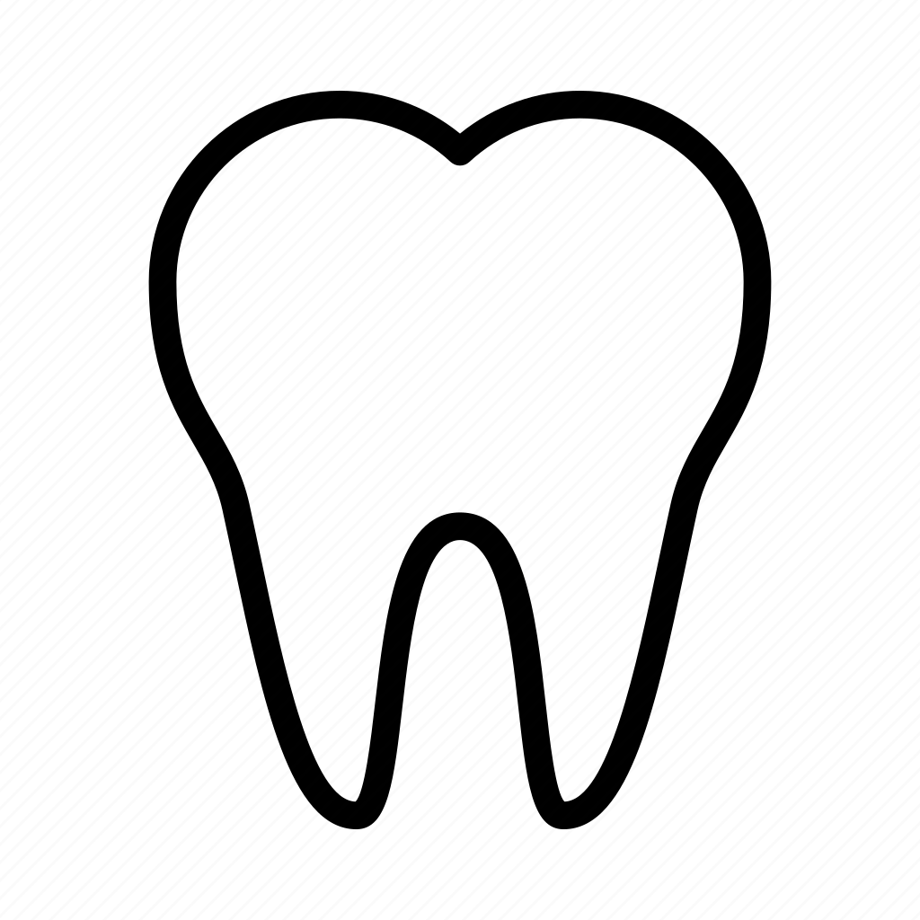 Зуб трафарет