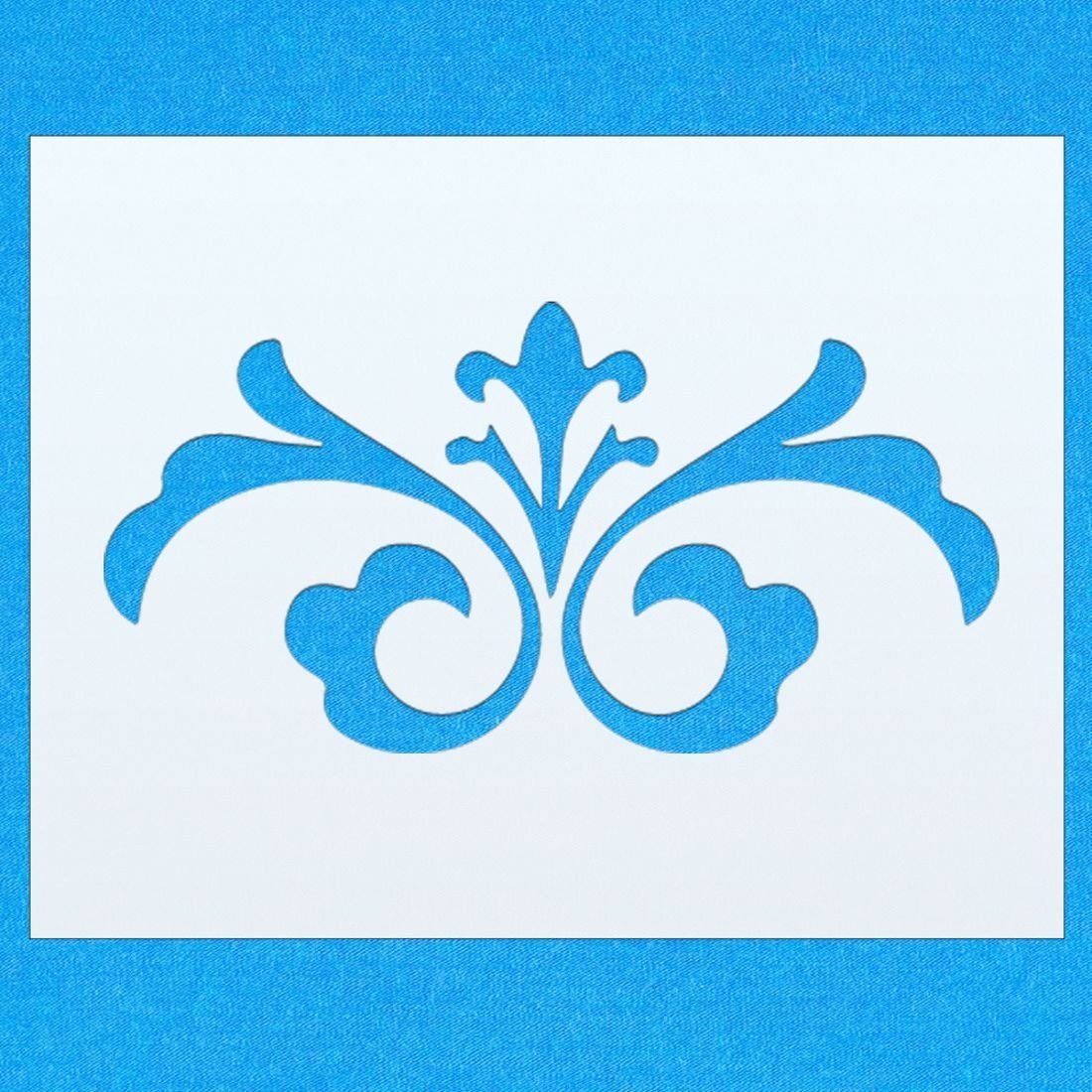 Татарский национальный узор трафарет