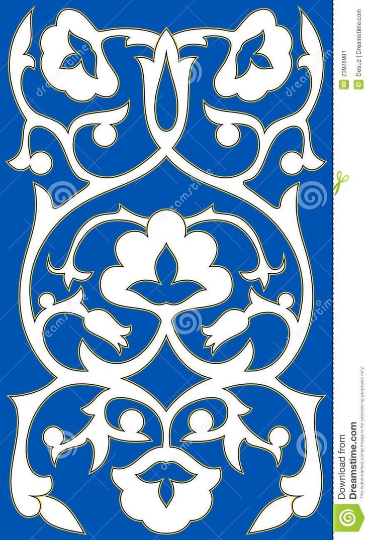 Восточные узоры и орнаменты трафареты