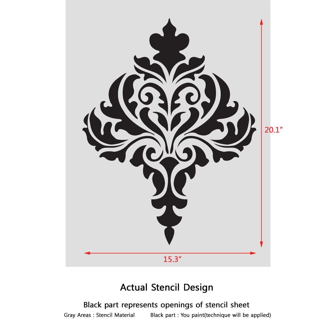 Рисунок на стол трафарет бирюза орнамент на сером