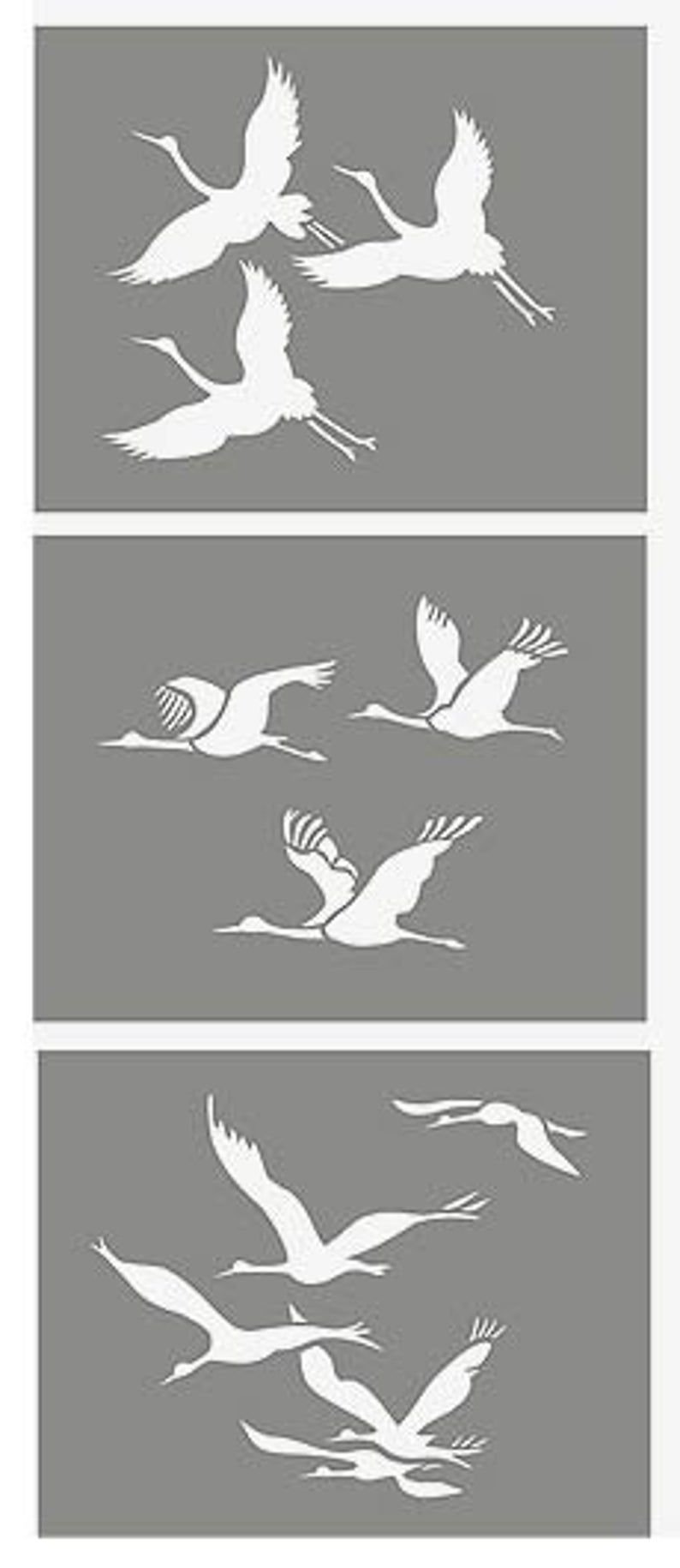 Журавли трафареты для вырезания